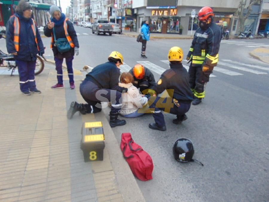 Venado Tuerto: dos caídas de motos en la mañana del miércoles