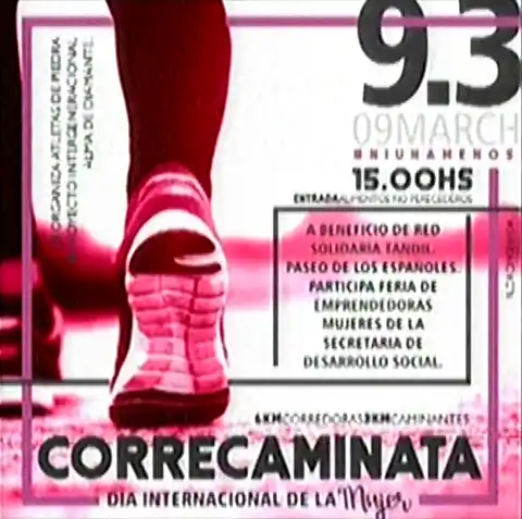 Correcaminata del Día de la Mujer, a beneficio de Red Solidaria Tandil | La Ciudad