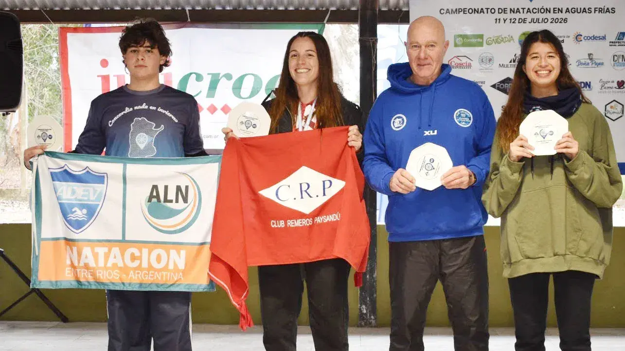 Exitosa edición de la competencia Concordia Nada en Invierno