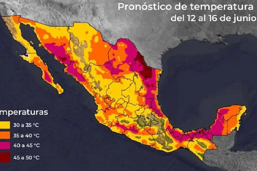 Alerta por intensa ola de calor en México: temperaturas de hasta 45°C, aire seco y fuertes ráfagas