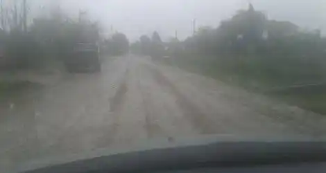Calle en mal estado