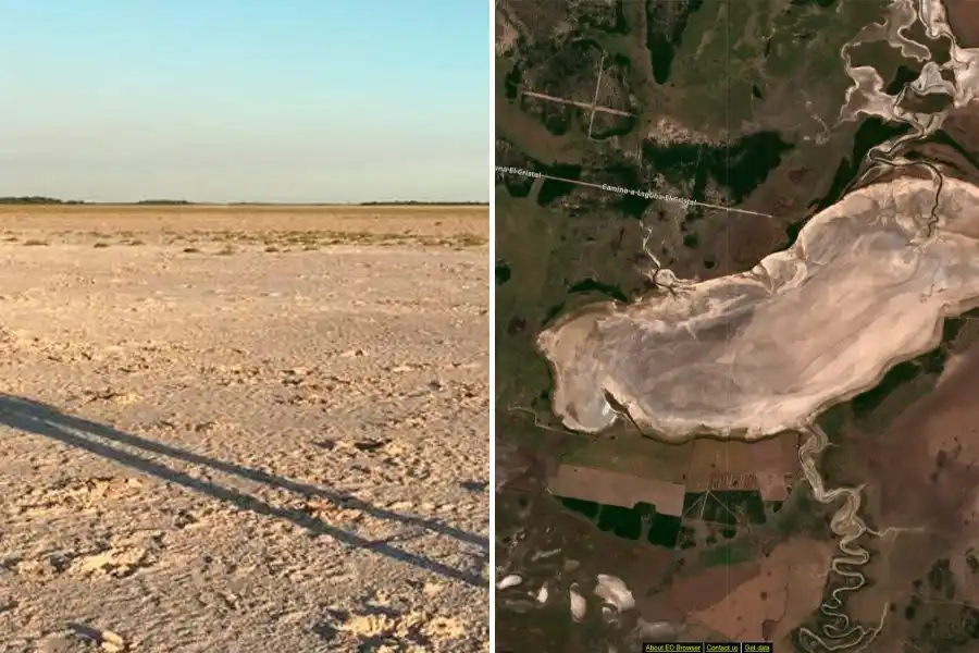 Por la fuerte sequía, desaparecieron lagunas en la provincia de Santa Fe