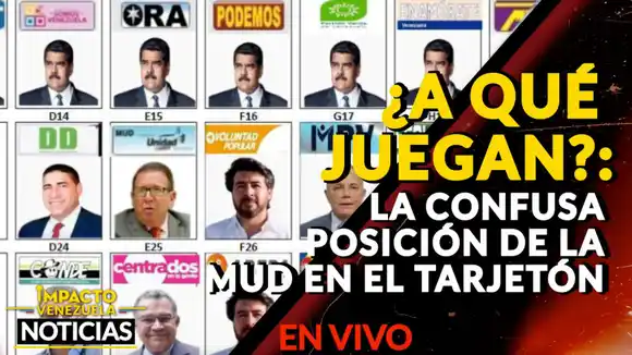 ¿A QUÉ JUEGAN?: la confusa posición de la MUD en el tarjetón – VIDEO