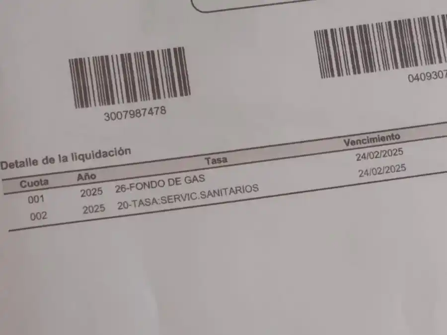 El Municipio trasladó un cargo que percibía a través de la boleta de gas a la Tasa de Servicios Sanitarios.