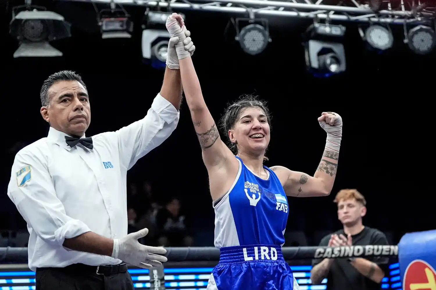Aldana Lird ganó su combate por los puntos en la Federación Argentina de Boxeo