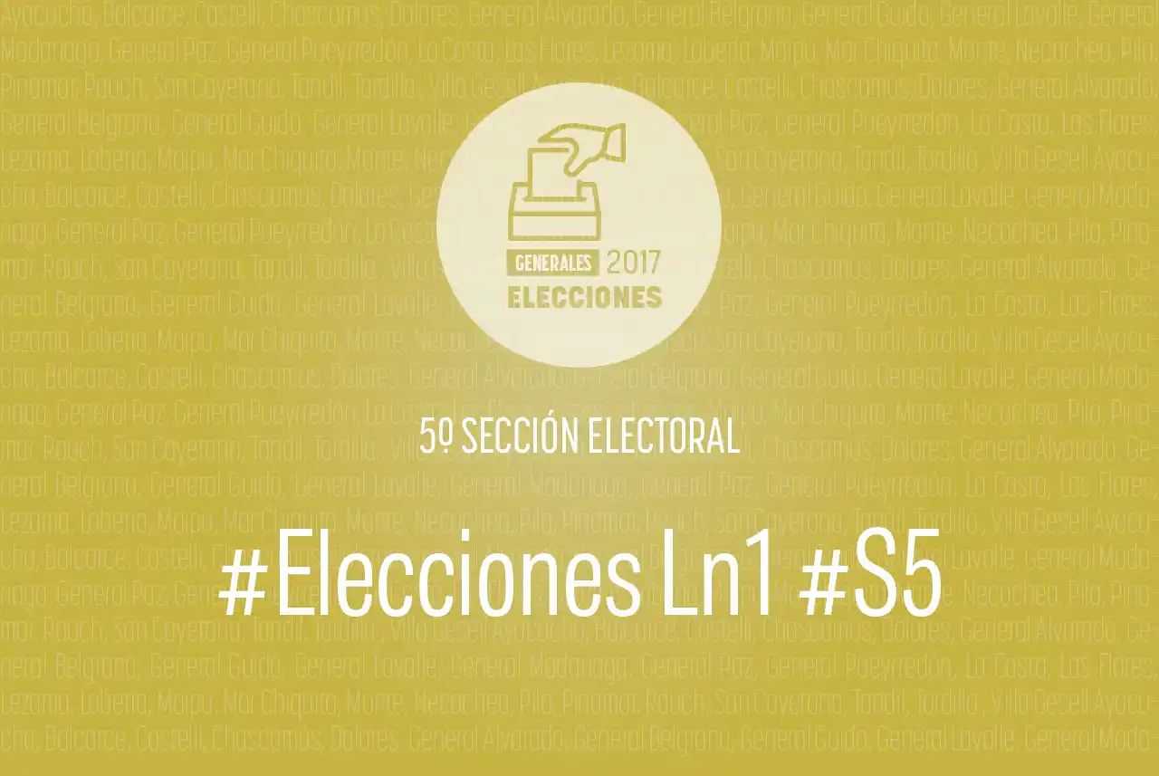 Elecciones Generales 2017: La Quinta sección elige senadores, concejales y consejeros escolares