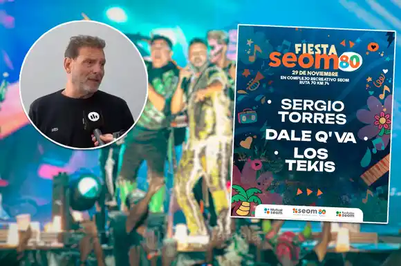 El SEOM festejará con un gran show gratuito para sus afiliados con Los Tekis, Sergio Torres y Dale Q' Va