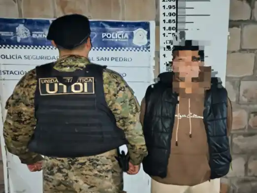 El sujeto fue trasladado a Comisaría local.
