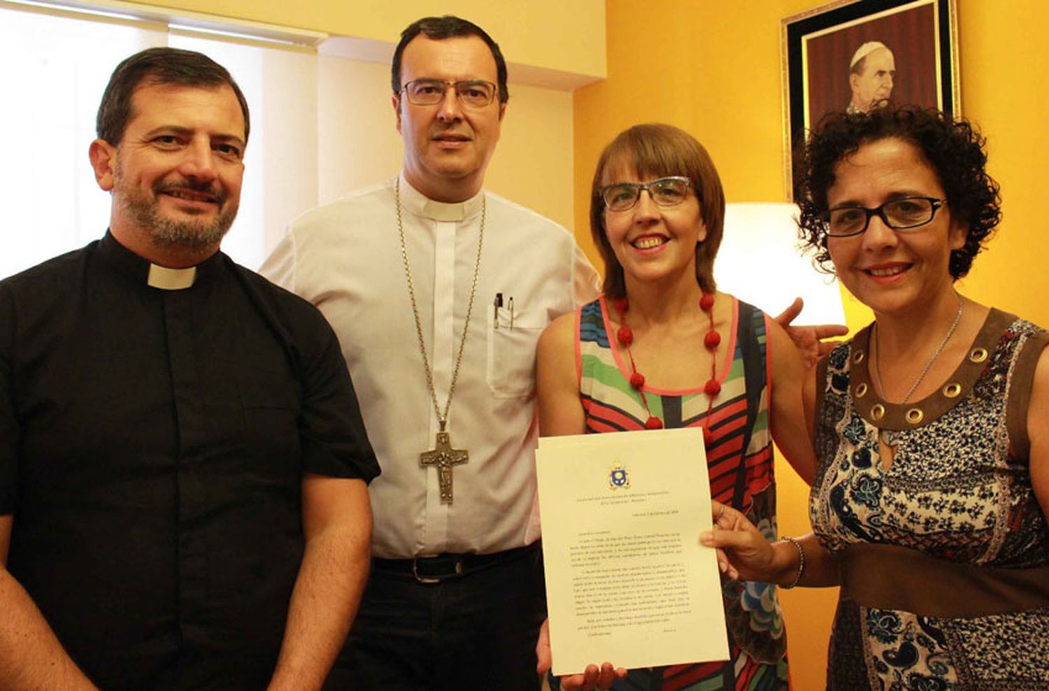 El papa Francisco envió una carta a familiares del Repunte