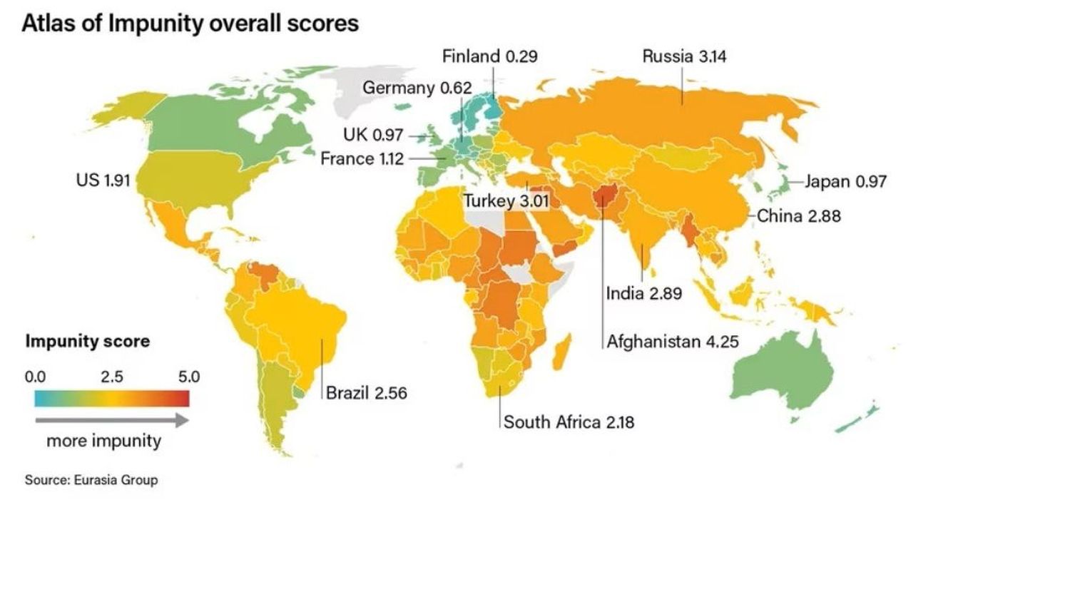 Venezuela en el puesto 11 de impunidad a nivel mundial: POR ENCIMA DE NICARAGUA Y HAITÍ
