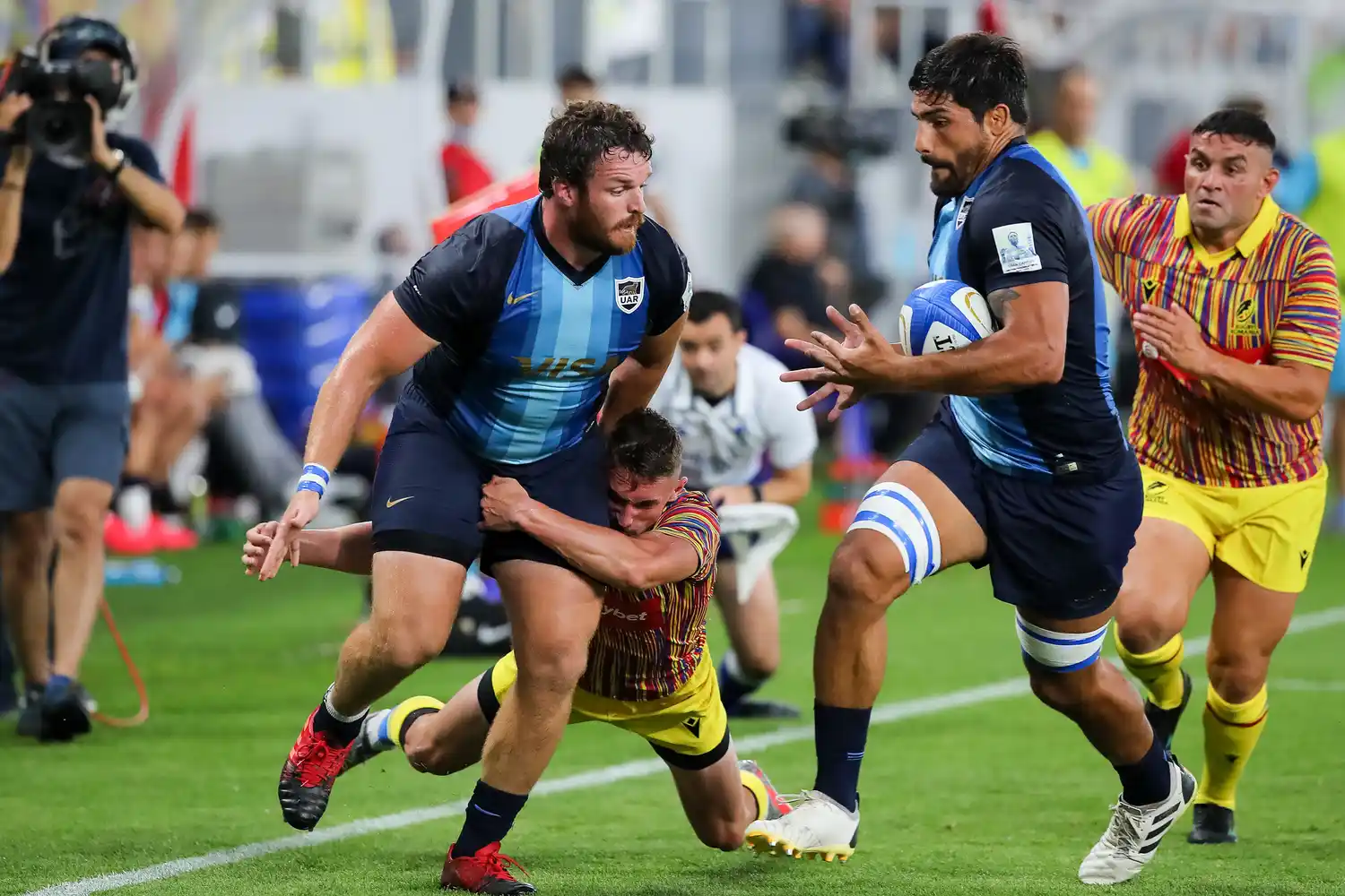 Ajustado triunfo de Los Pumas, con un try de Rodrigo Bruni