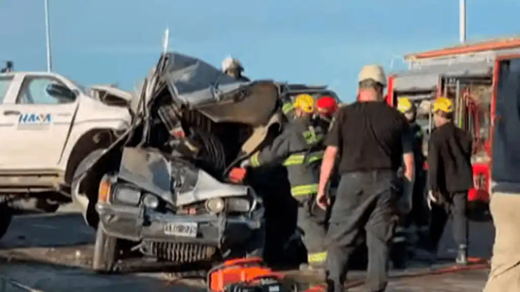 Un choque en cadena en la autopista Rosario–Santa Fe resultó con un herido grave y el tránsito cortado