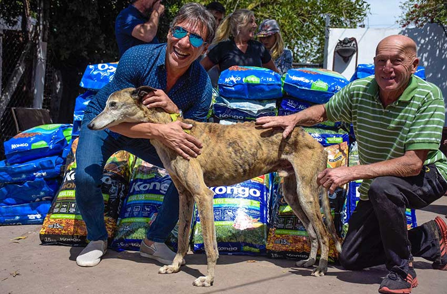 El gesto solidario de Kongo con el refugio "El gran pirincho"