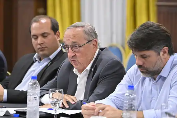 Lunghi se reunió con el gobernador Kicillof junto a intendentes radicales