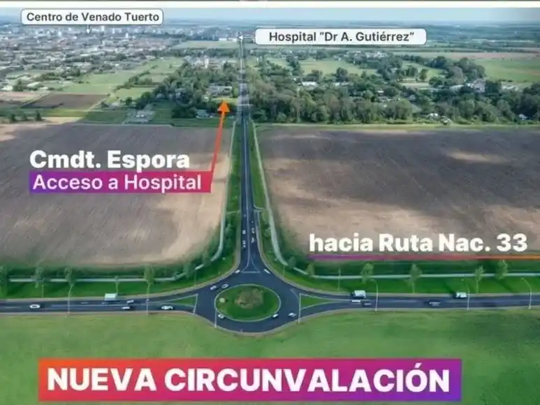 Serán cuatro las rotondas con las que contará la nueva avenida Circunvalación.