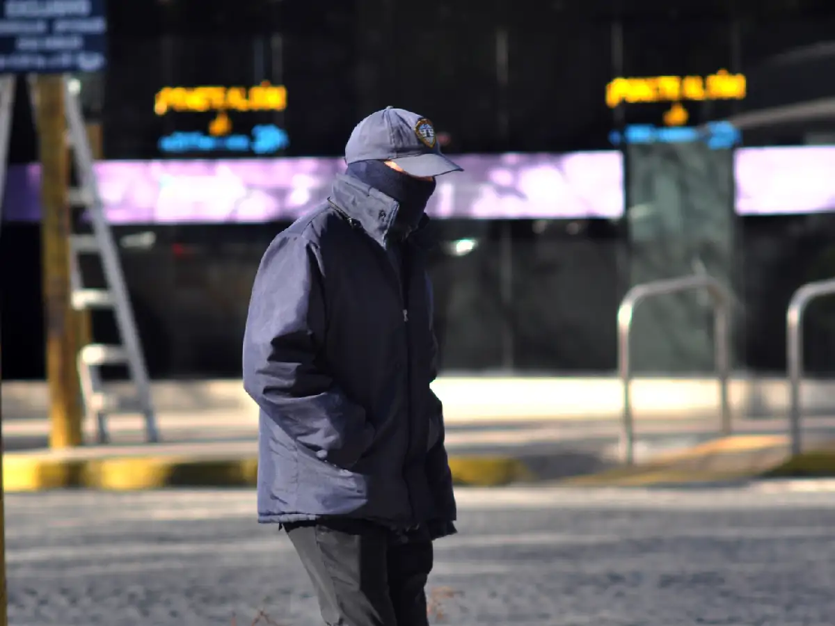 La semana arrancó con el día más frío del año