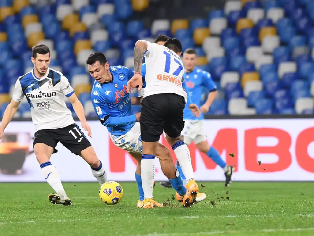 Napoli y Atalanta igualaron por la Copa Italia