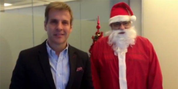 Video: Junto a Papá Noel, Redrado criticó al Gobierno por la inflación