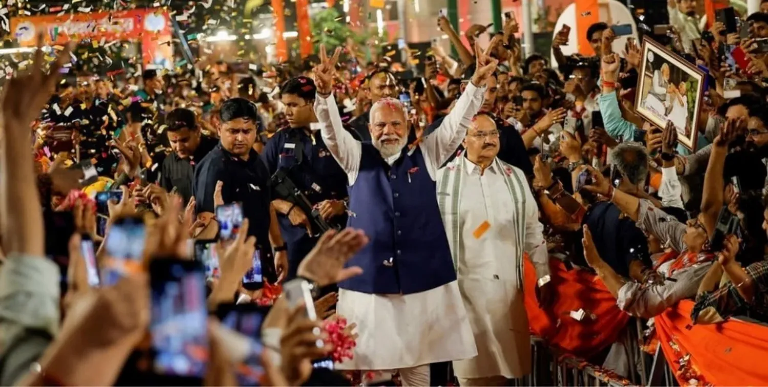 Narenda Modi volvió a ganar las elecciones en India.