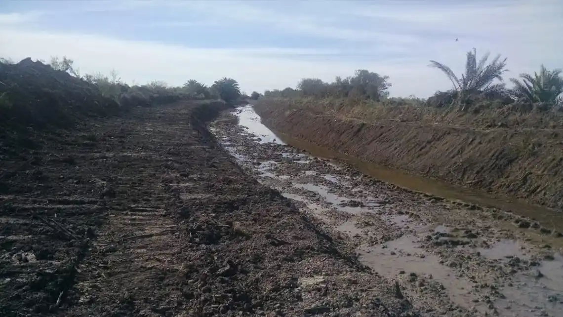 La obra del canal Las Tablitas presenta un 80% de avance