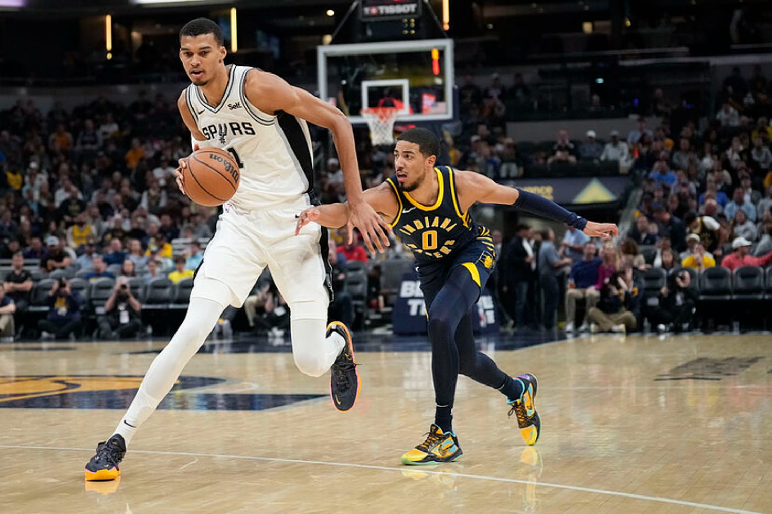 Victor Wembanyama becomes the first rookie in NBA history to be named to the All-Defensive First Team, highlighting his exceptional defensive skills.