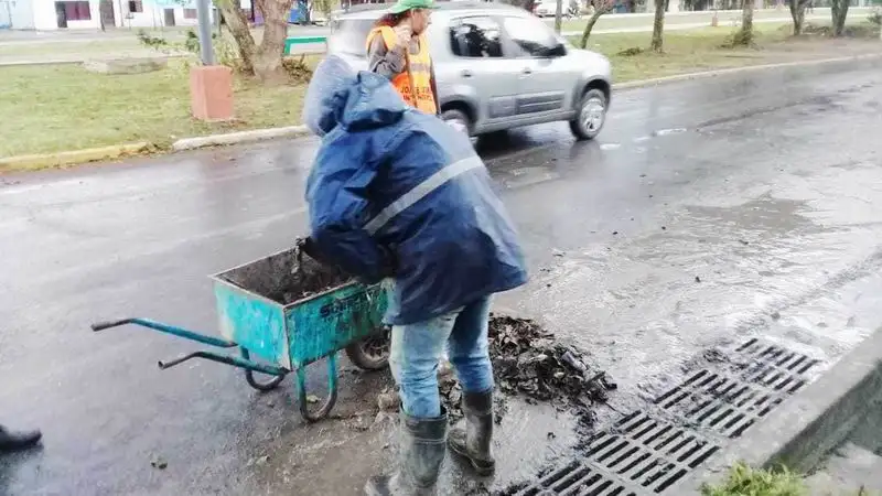 Rápida respuesta del municipio para 
la desobstrucción del drenaje urbano