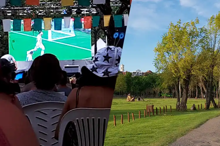 El Gobierno anunció pantalla gigante para ver el partido en el Paseo Público este domingo