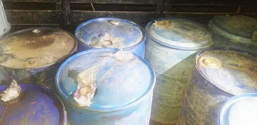 Vehículos secuestrados por trasladar 
más de 8.000 litros de combustibles