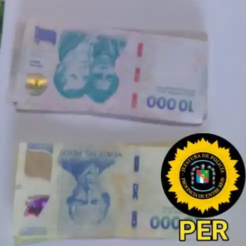 Allanamiento en barrio Centenario de San Salvador: secuestran medio millón de pesos