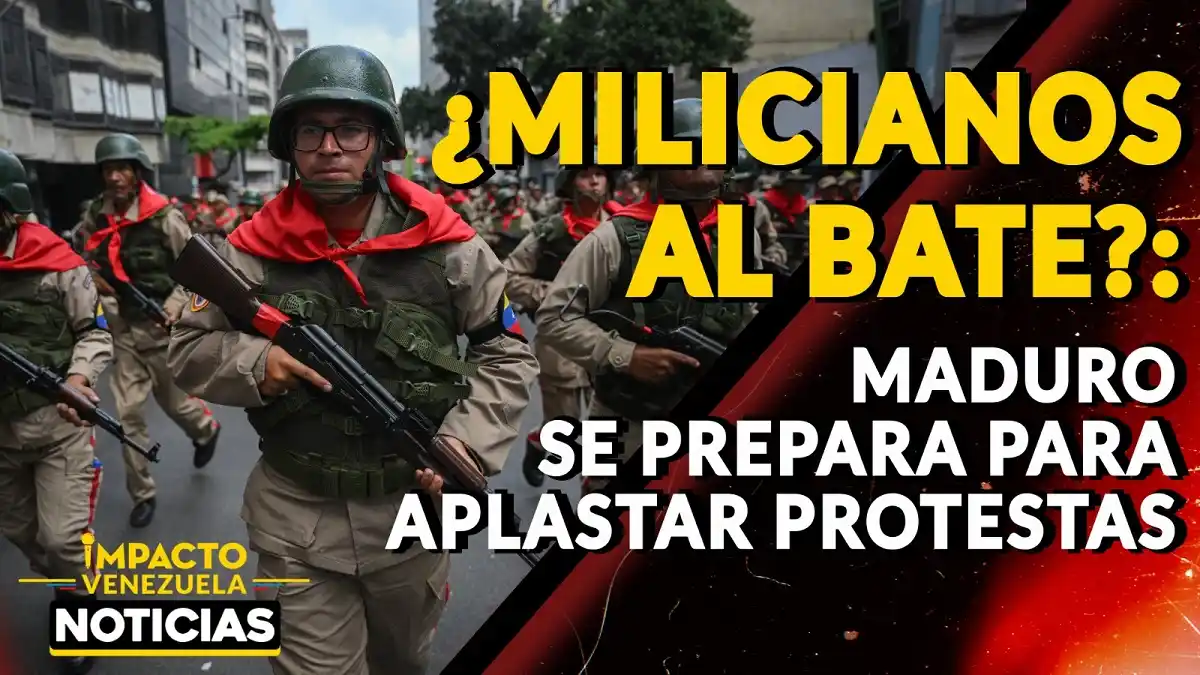 ¿MILICIANOS AL BATE? Maduro se prepara para aplastar protestas – VIDEO