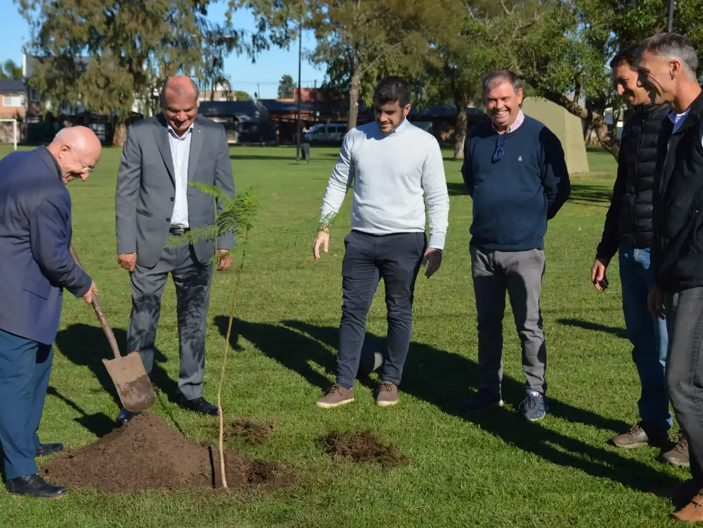 Los árboles fueron colocados en diferentes sectores de la ciudad.
