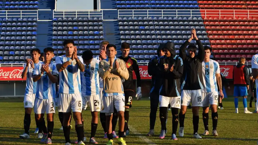 FOTO AFA La selección Sub 20 sumó minutos en cancha de San Lorenzo.