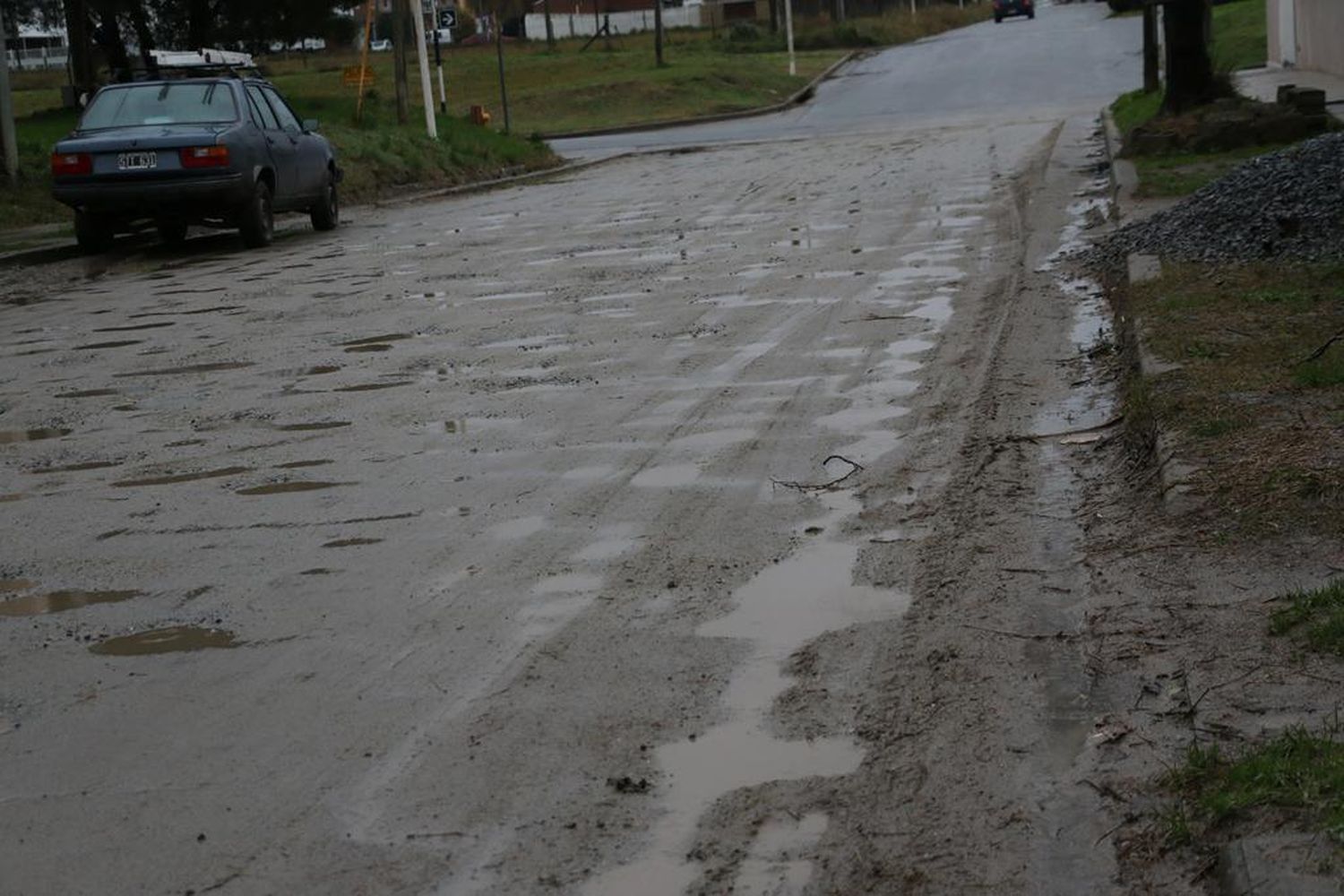 La tormenta provocó trastornos en distintos puntos de la ciudad