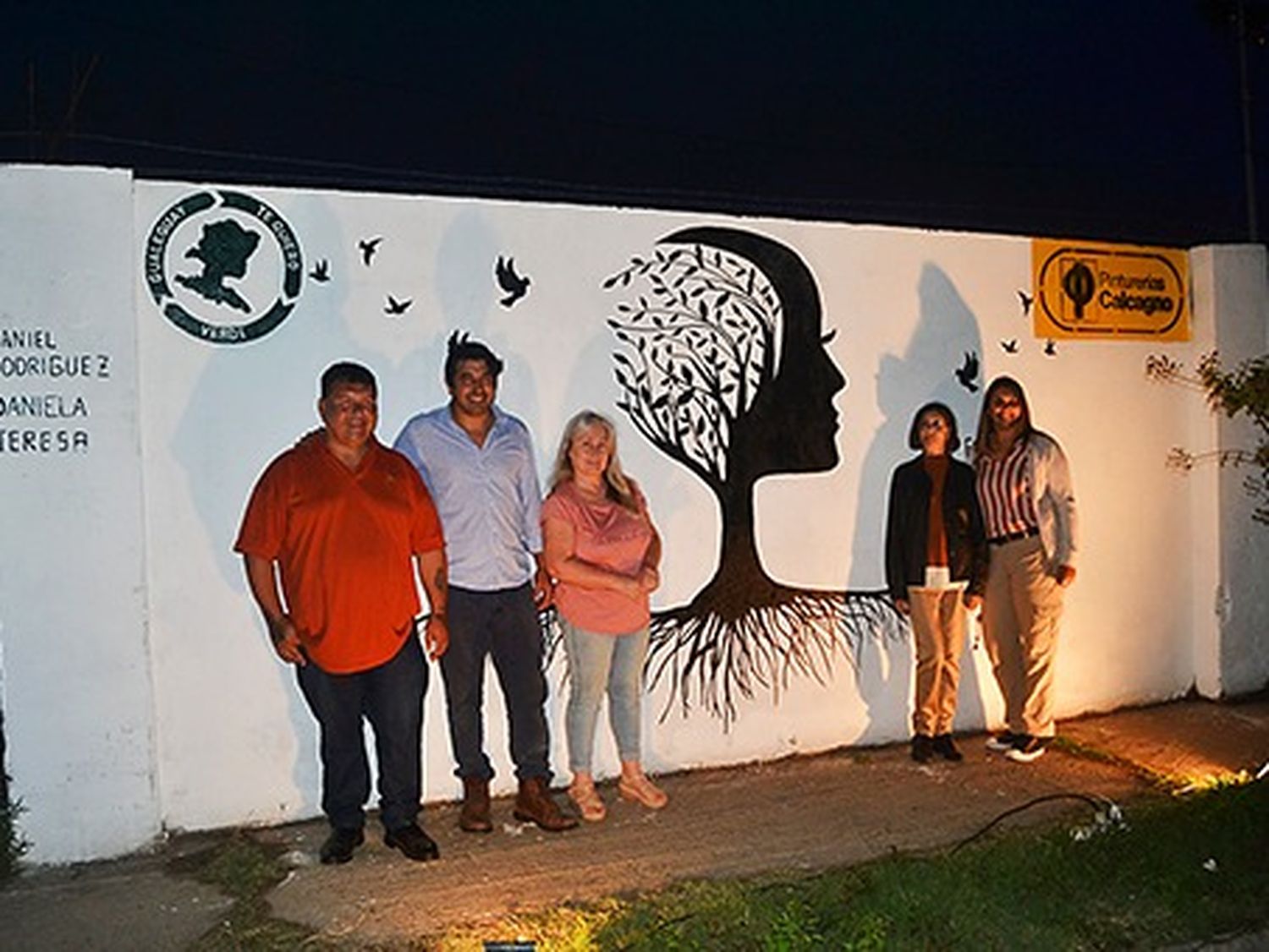 Referentes de la organización de la obra.
