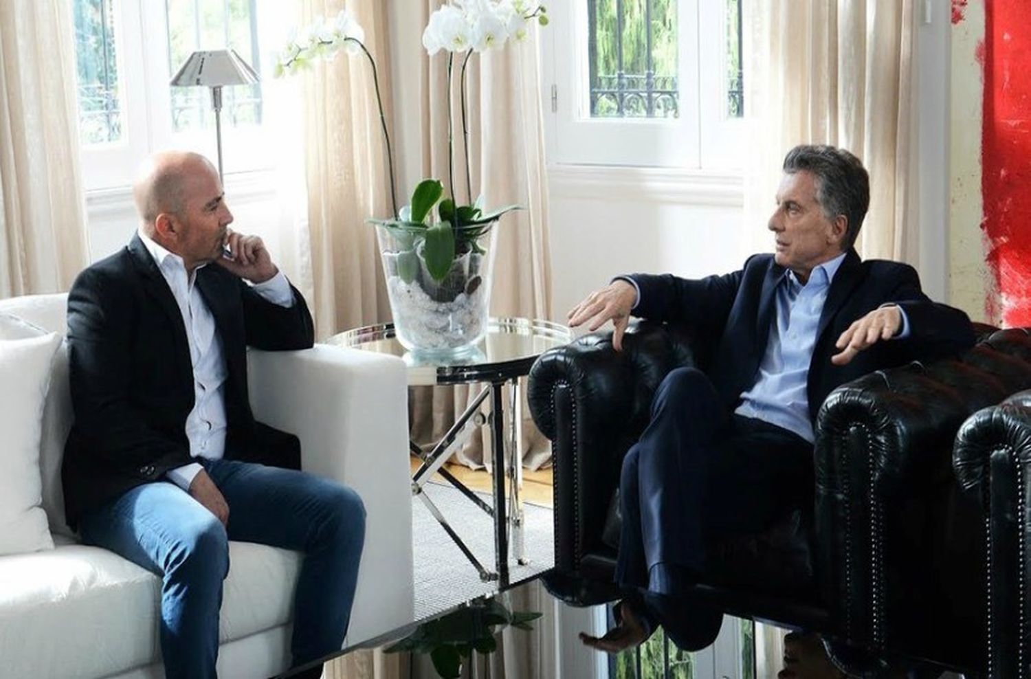 Macri y Sampaoli mantuvieron un almuerzo en Olivos