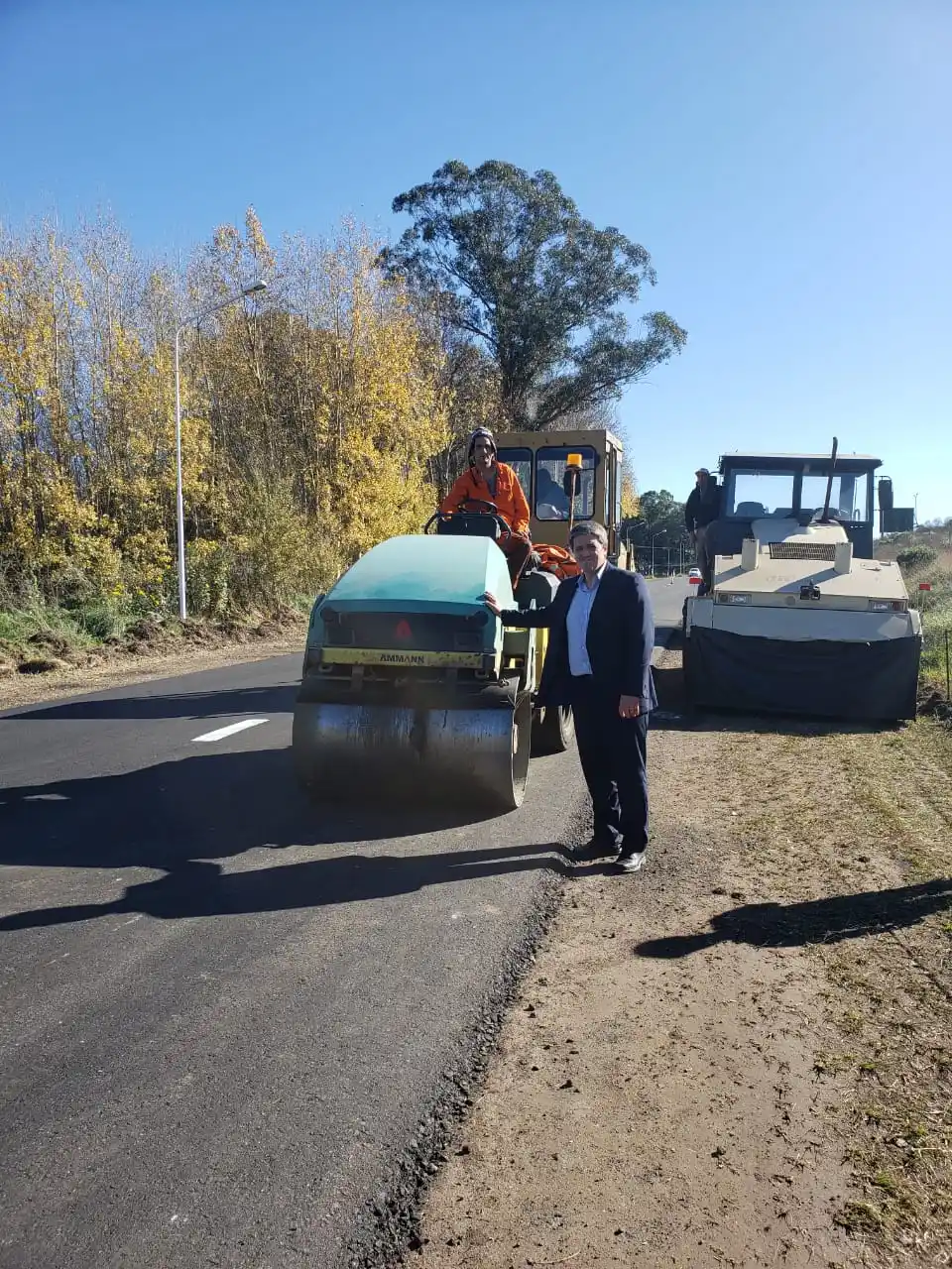 El concejal Nicolini recorrió  obras que se ejecutan con  fondos del Gobierno provincial
