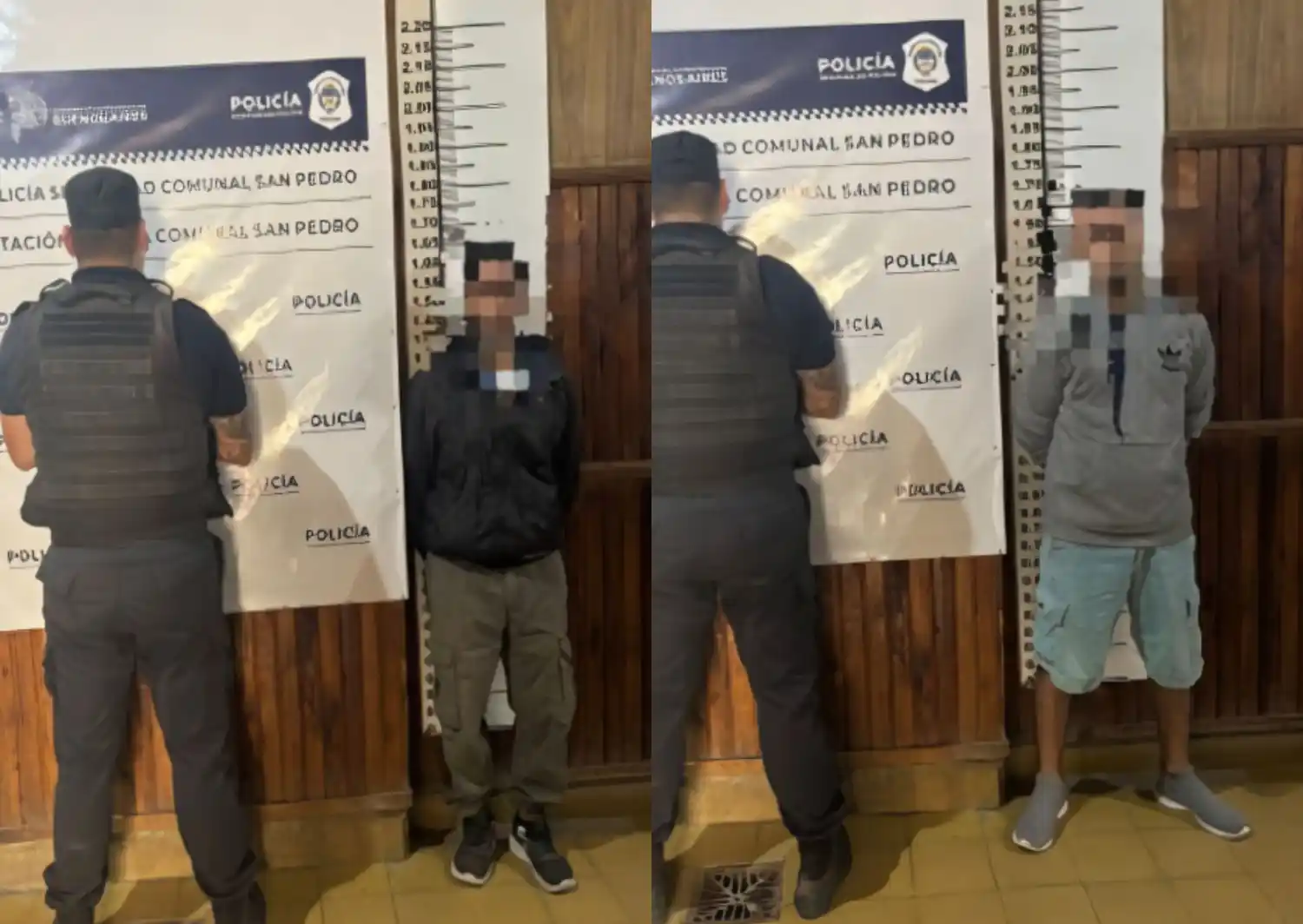 Ambos hombres fueron trasladados a la Comisaría.