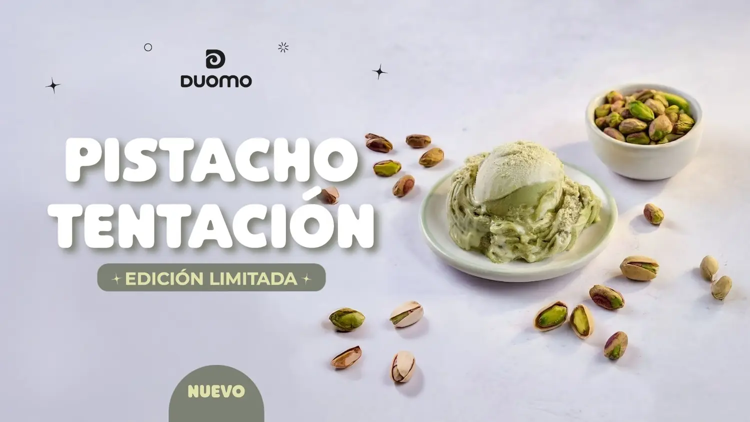 Pistacho Tentación: el nuevo sabor que se suma a la carta de Duomo
