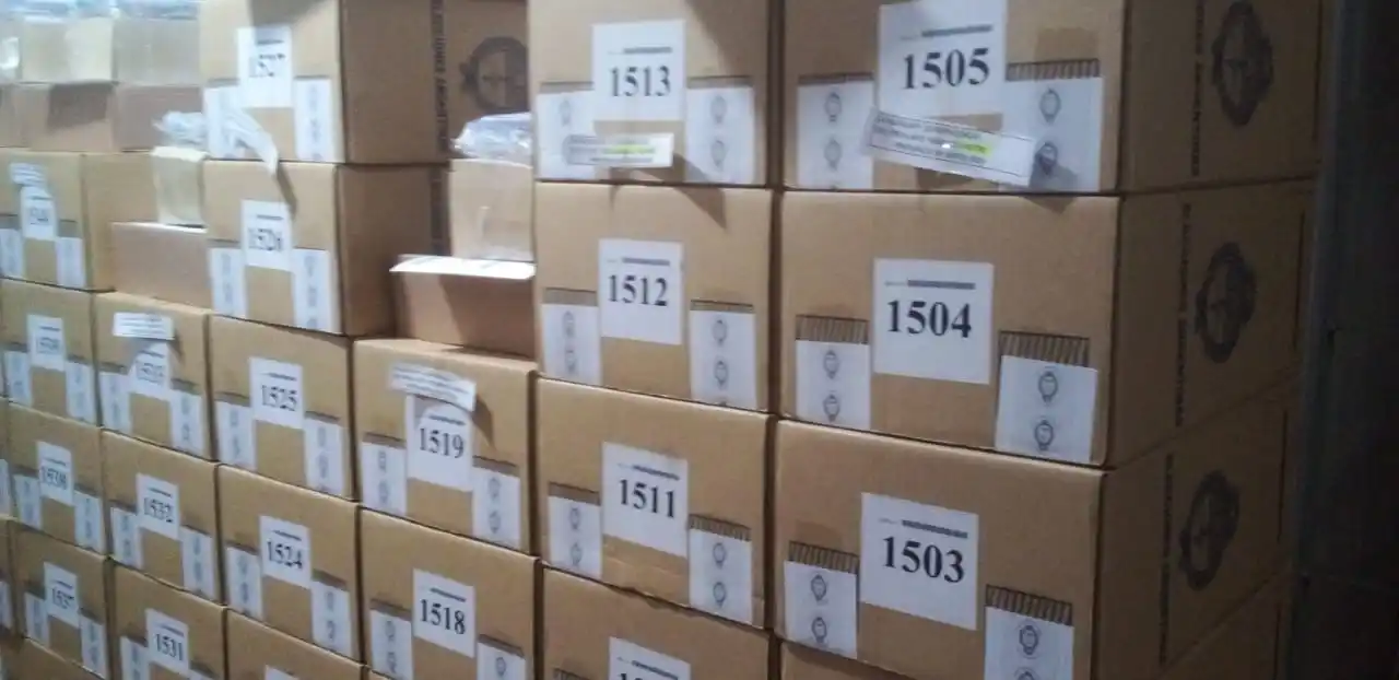 Las urnas ya están listas para ser distribuidas