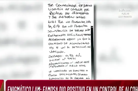 La multa a Romina