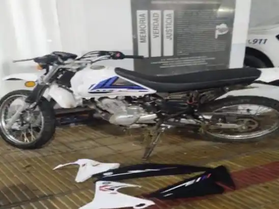 La moto robada era una Yamaha XTZ 125 cc.