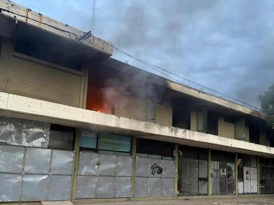 Incendio en la vieja Terminal