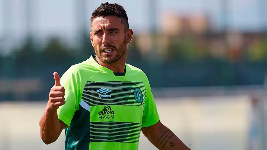 Alan Ruschel, uno de los sobrevivientes.