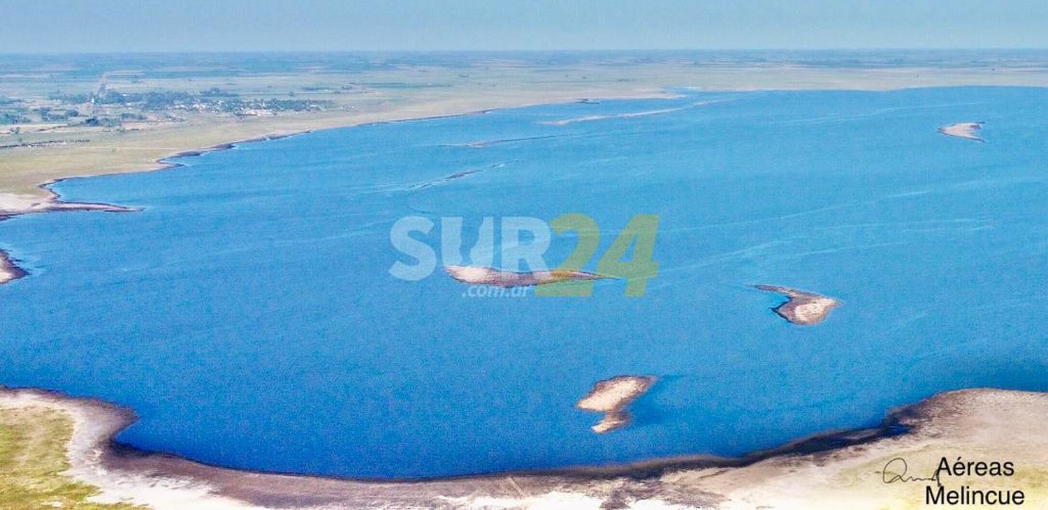 A pesar de la bajante, la laguna de Melincué “siempre nos tiene preparadas sorpresas”