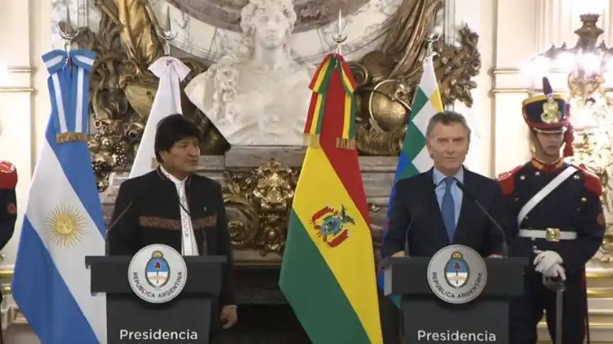 Macri recibió a Evo Morales