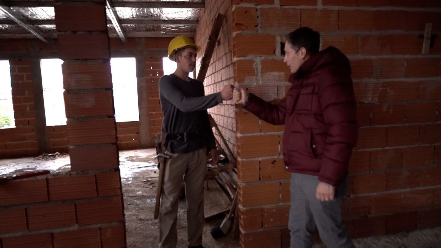Esteban Echeverría: Gray supervisó la obra de ampliación de la Escuela Secundaria N° 63