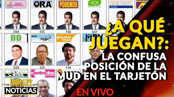 ¿A QUÉ JUEGAN?: la confusa posición de la MUD en el tarjetón – VIDEO