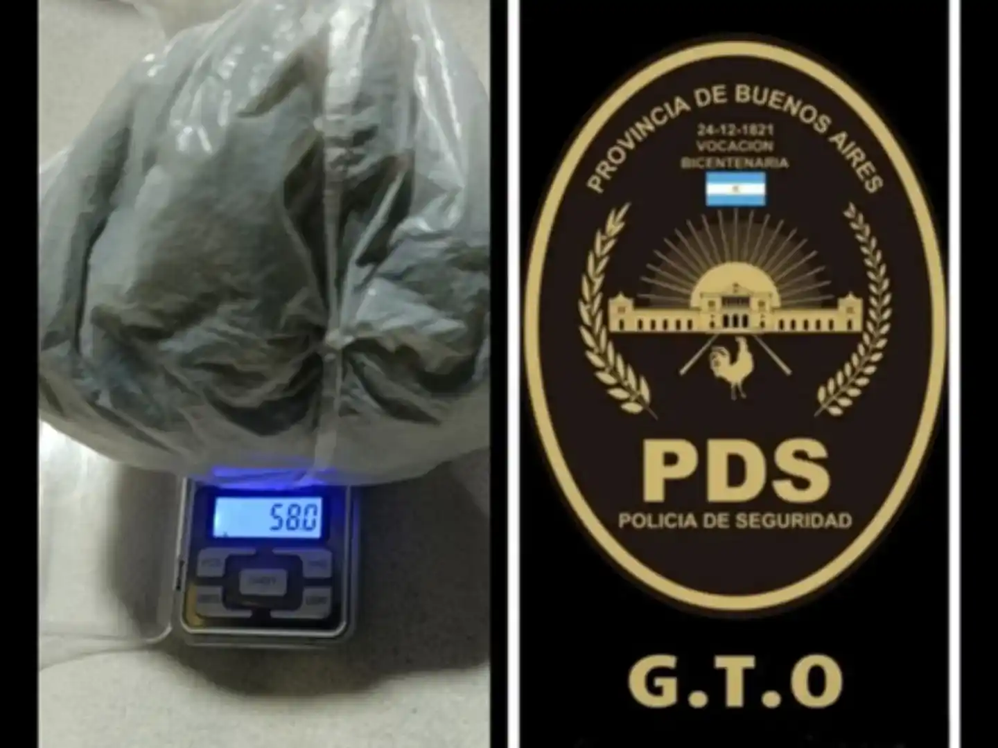 Durante el allanamiento por un robo agravado se encontraron cogollos de marihuana.