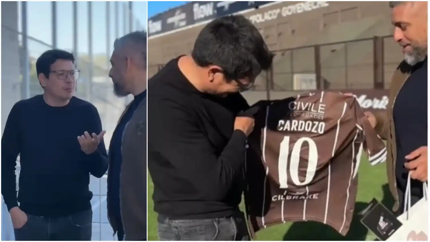 Cristian Cardozo recorrió la casa del campeón: "Estamos orgullosos de Platense y de su aporte a la comunidad bonaerense"