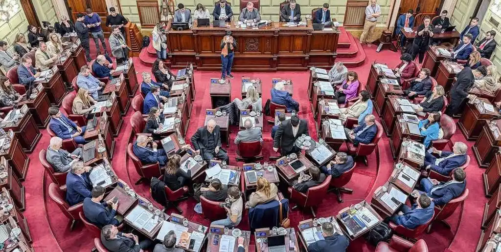 La votación de este miércoles en la Convención Reformadora. Crédito: Gobierno de la provincia de Santa Fe